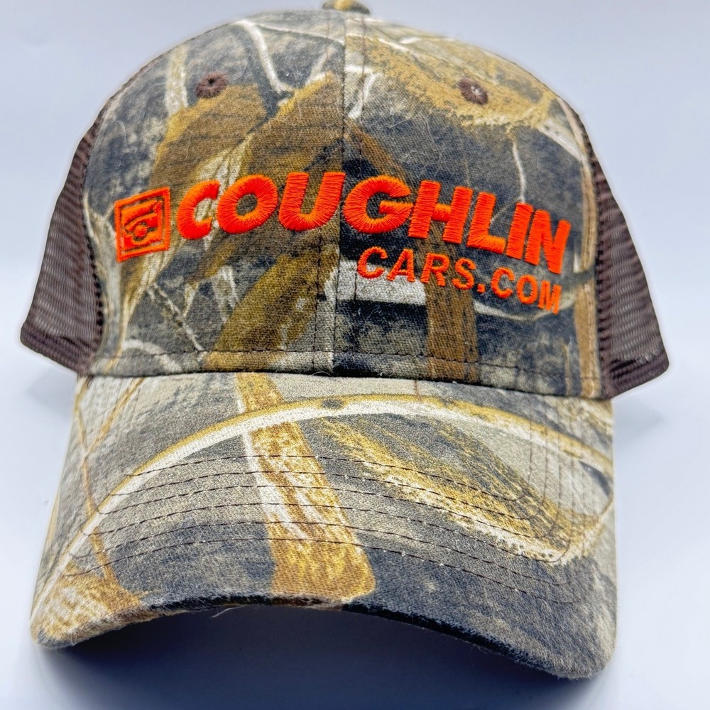 Realtree Max-5 Camo Snapback Coughlin Cars Trucker Hat OSFM NWT